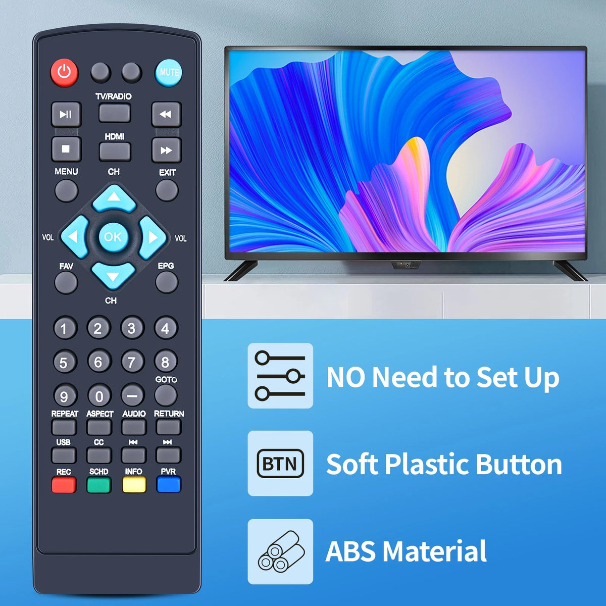 Remote Control For iView 3300STB ATSC Converter Box