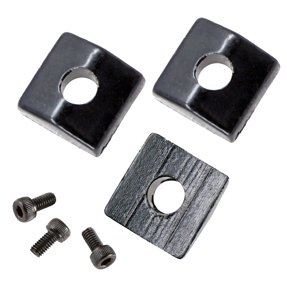 3X Electric Guitar Locking Nut Block Clamp &Screws Black For Floyd Rose tremolo,