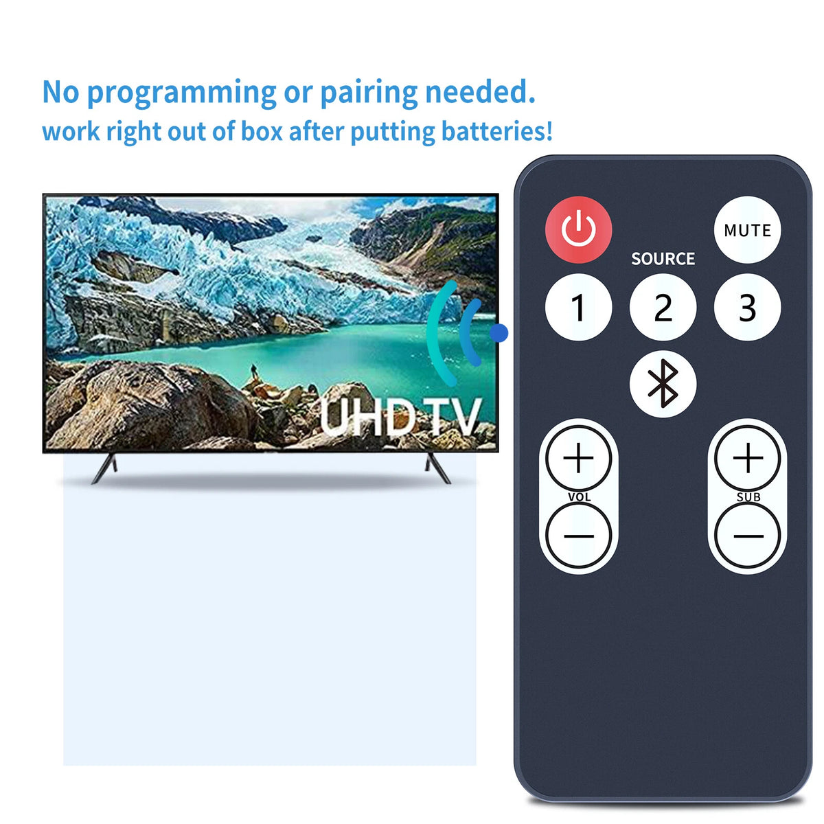 RE15031 Remote Control For Polk Soundbar 2000 3000 4000 5000 6000 6500 9000