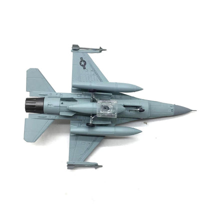 1:100 F-16C Fighter Diecast Metal Finished Aircraft Model With Display Stand