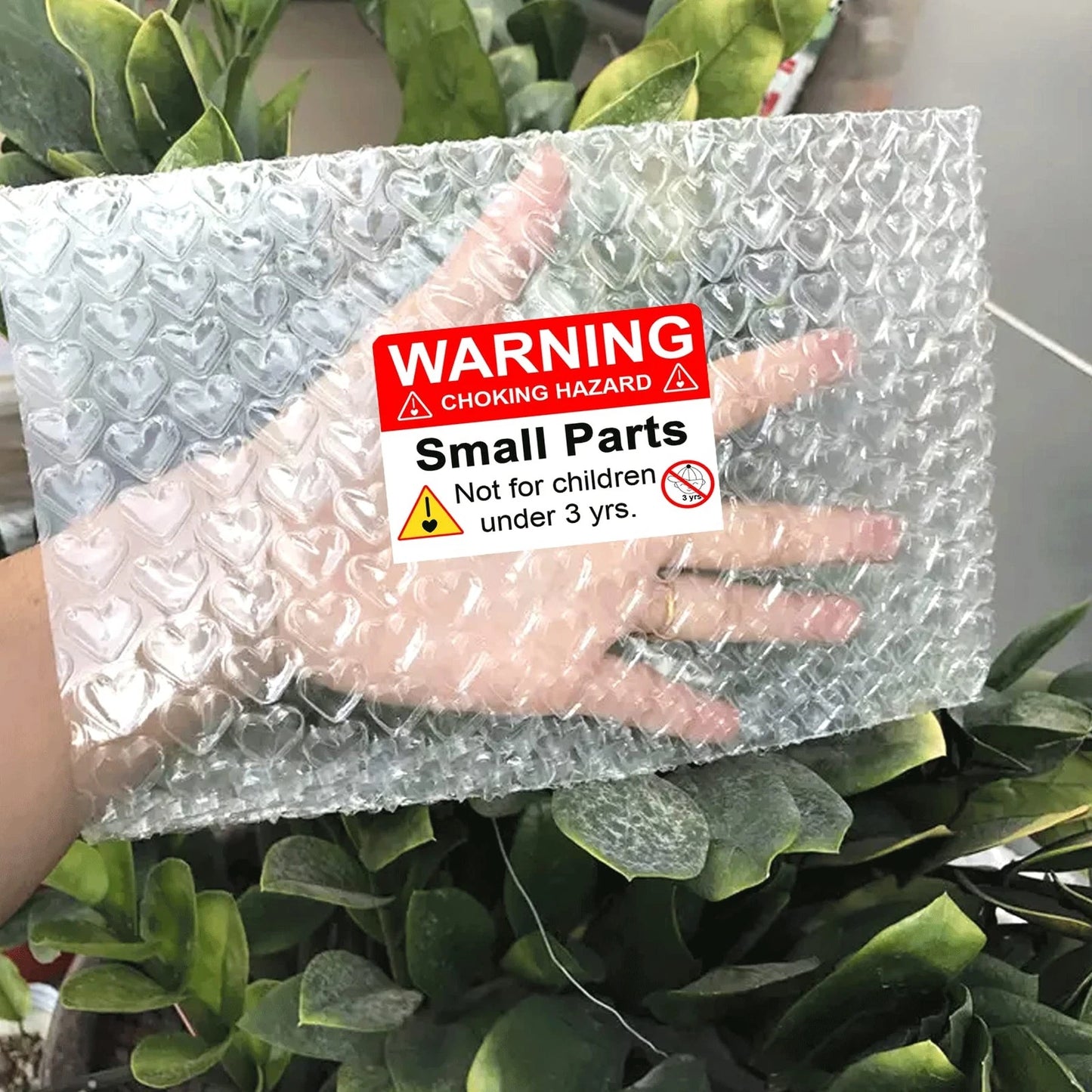 wootile Choking Warning Hazard Labels 1x 2 Inch 1 x 2Inch, Red