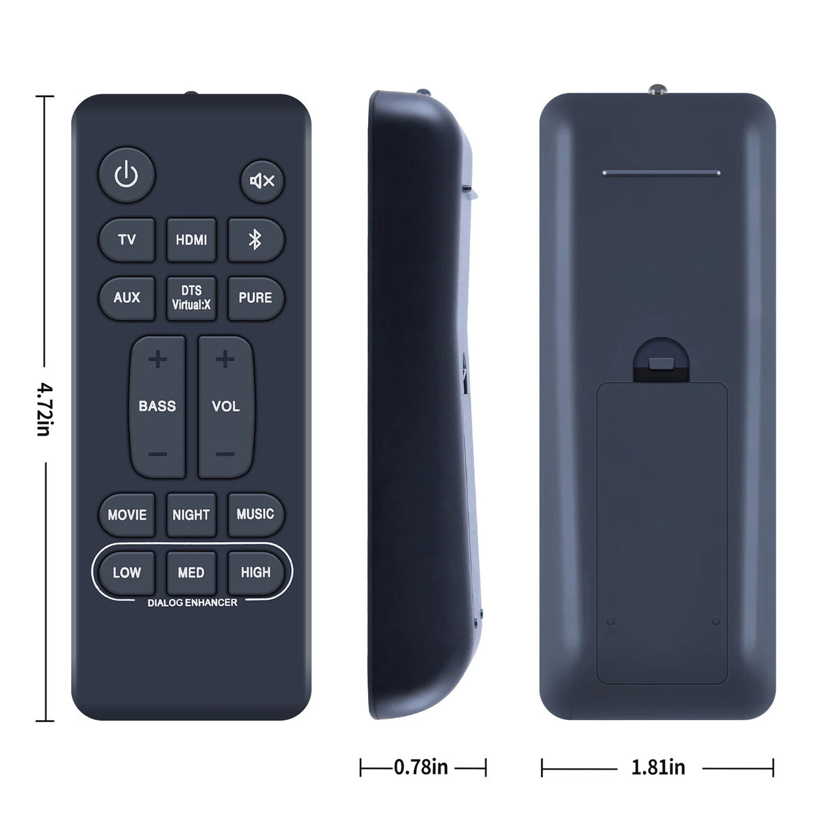 RC-1236 Remote Control For Denon Sound Bar System DHT-S216 DHT-S216H