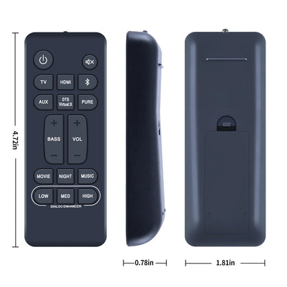 RC-1236 Remote Control For Denon Sound Bar System DHT-S216 DHT-S216H