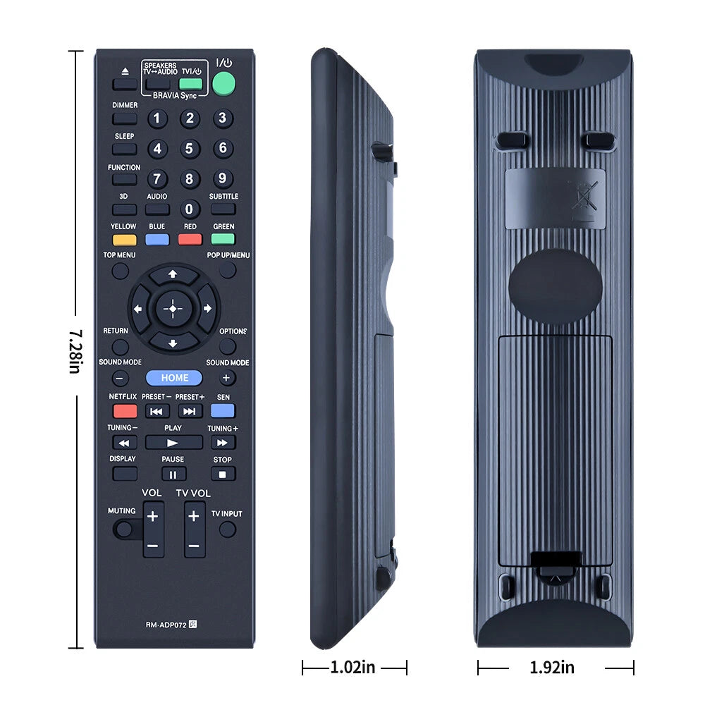 RM-ADP072 Remote Control For Sony DVD BDV-E390 BDV-E385 BDV-T39