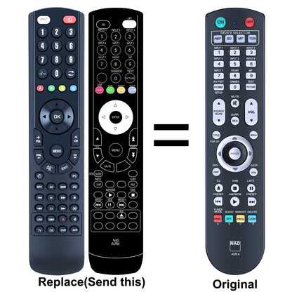 Replacement Remote Control For NAD AV3 AVR3 AVR4 T741 T747 T748 T757