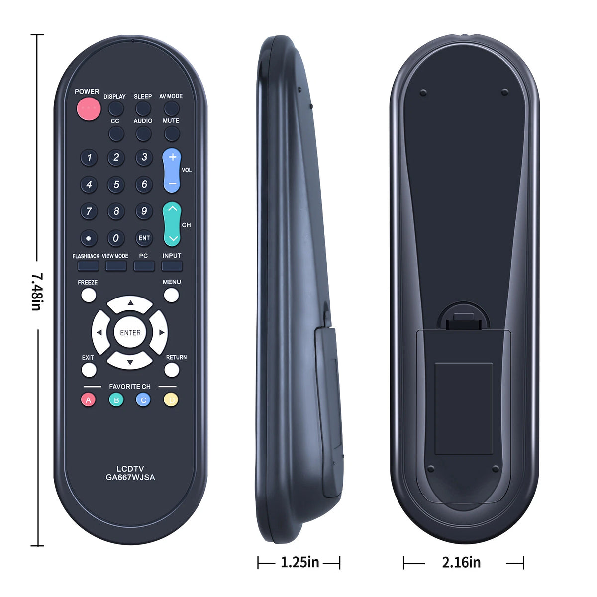 GA667WJSA Remote Control For Sharp TV LC-32D49 LC-37SB24 LC-40D78UN LC-46SB57U