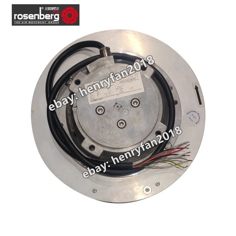 Rosenberg Fan DKHR315-2SW.098.6FA 400VAC 2.55A 1.52KW Centrifugal Cooling Fan