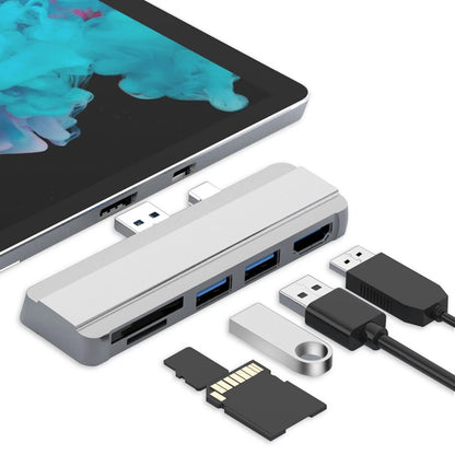 SD/SDHC/SDXC/Micro SD USB HUB Docking Station Adapter For Surface Pro 4/5/6;