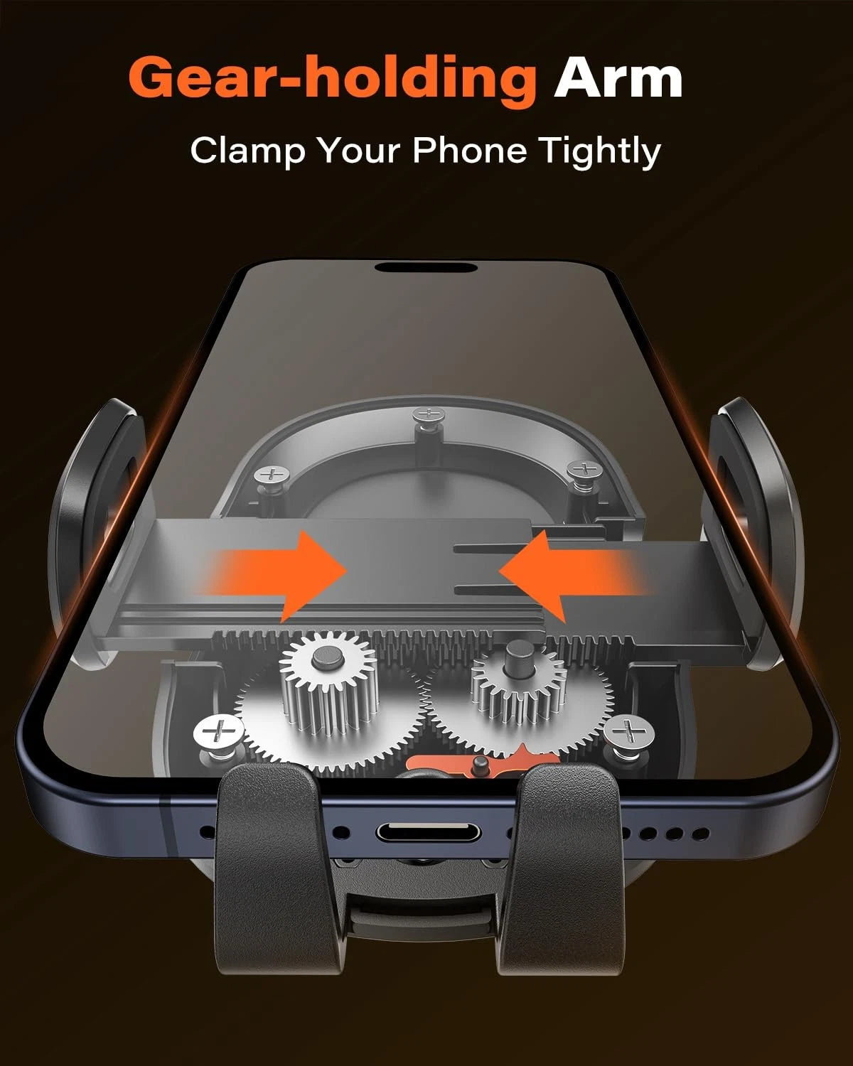 APPS2Car Suction Cup Phone Mount, Universal 6.3 inches, Black-1st Version