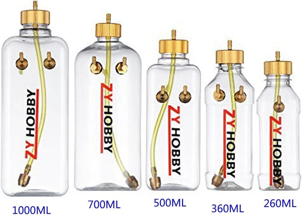 ZYHOBBY RC Fuel Tank 1000ML,RC Gas Bottle with Transparent Plastic for...