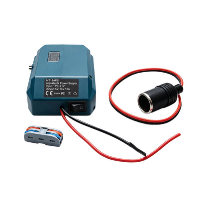 Step Down Converter Adapter with 10A LED Fireproof ABS Fits for Makita BL1850