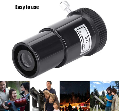 fosa1 Barlow Lens, 0.96 inch/24.5mm 3X Lens for Astronomical...