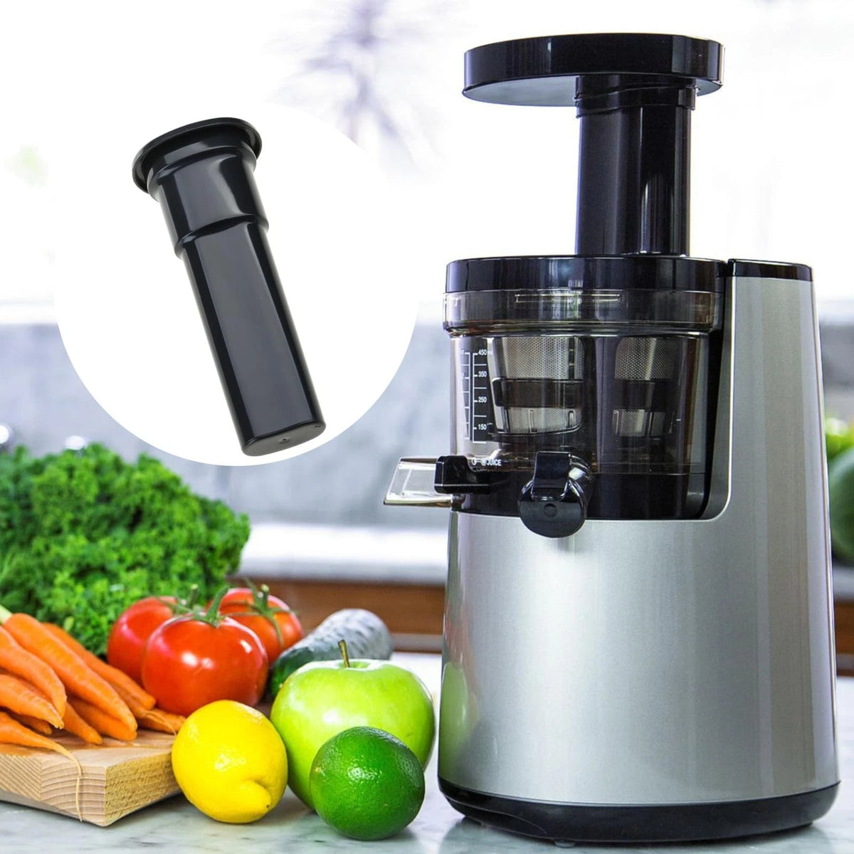 QIEIEI Efficient Replacement Pusher Rod Juicer As Pictures, Black