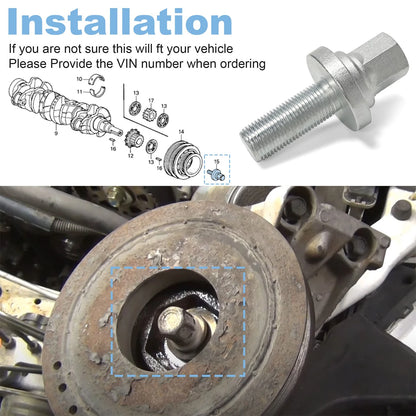 For Honda Engine Crank Pulley Bolt Washer 90017-RJA-003 -Pilot 2003-2021