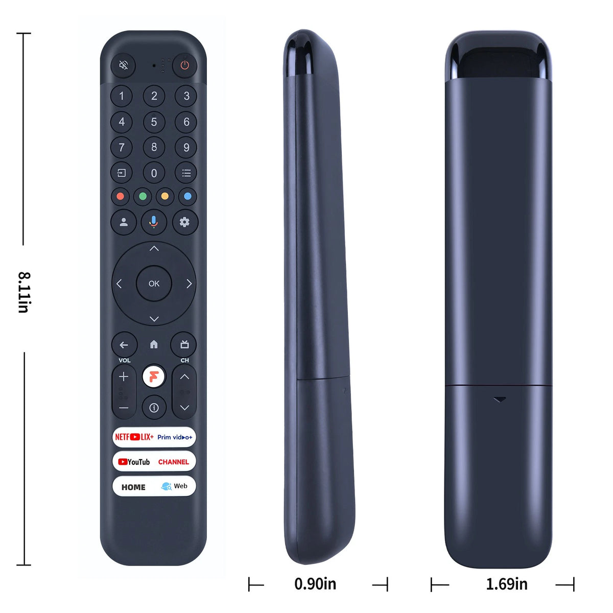 RC833 GUB1 Voice Remote Control For TCL Google TV 65C845 55 75 65C745 GUB2