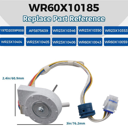 WR60X10185 Evaporator Fan Motor Replace Kits For GE For Hotpoint Refrigerator