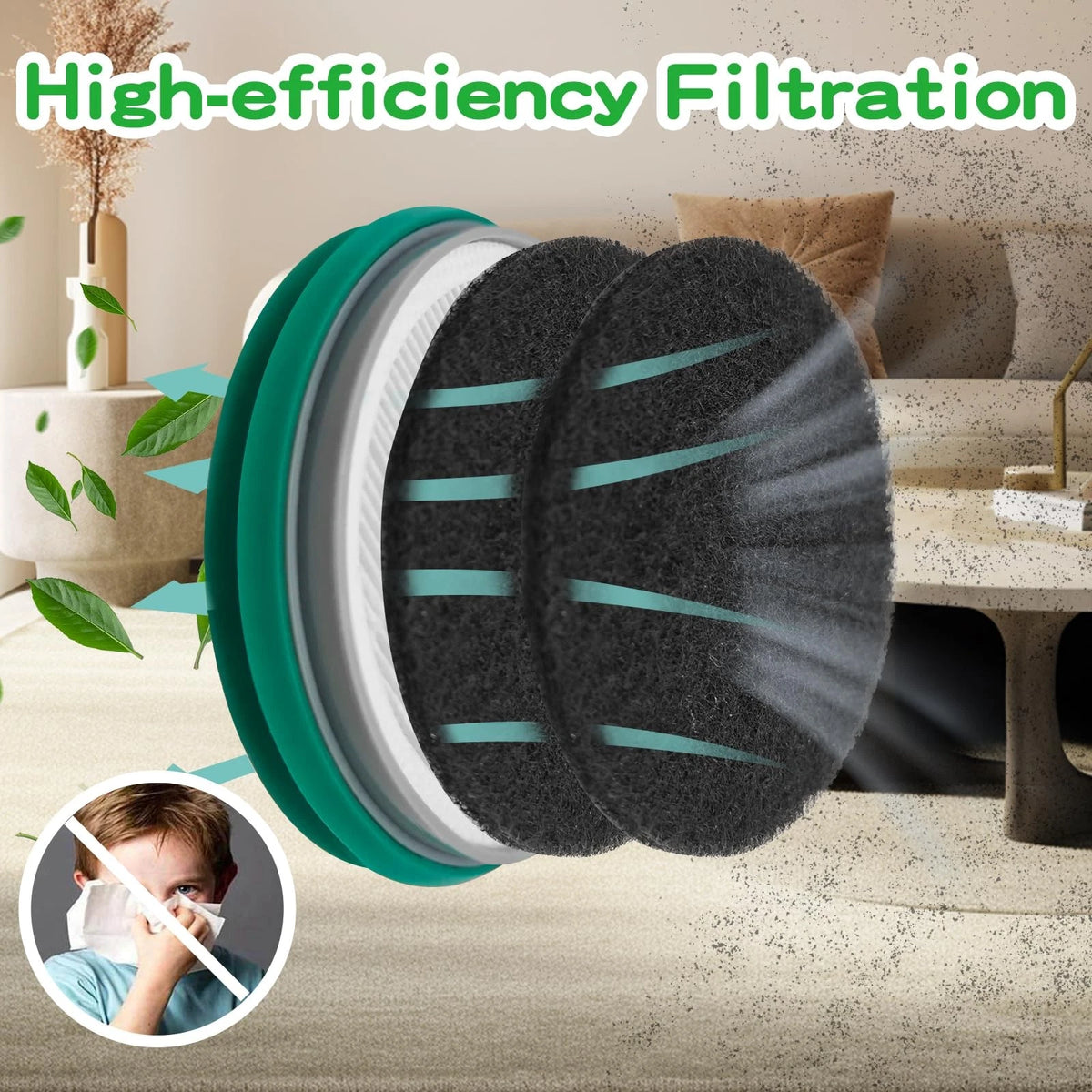 Hepa Sponge Filter Replacement Accessories Compatible with Neabot/Neakasa P1...