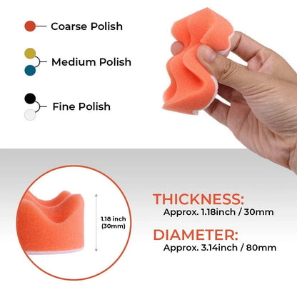 CANOPUS Buffing Pads, Polishing Pad Kit, Buffer for Car Detailing, 11 Pieces