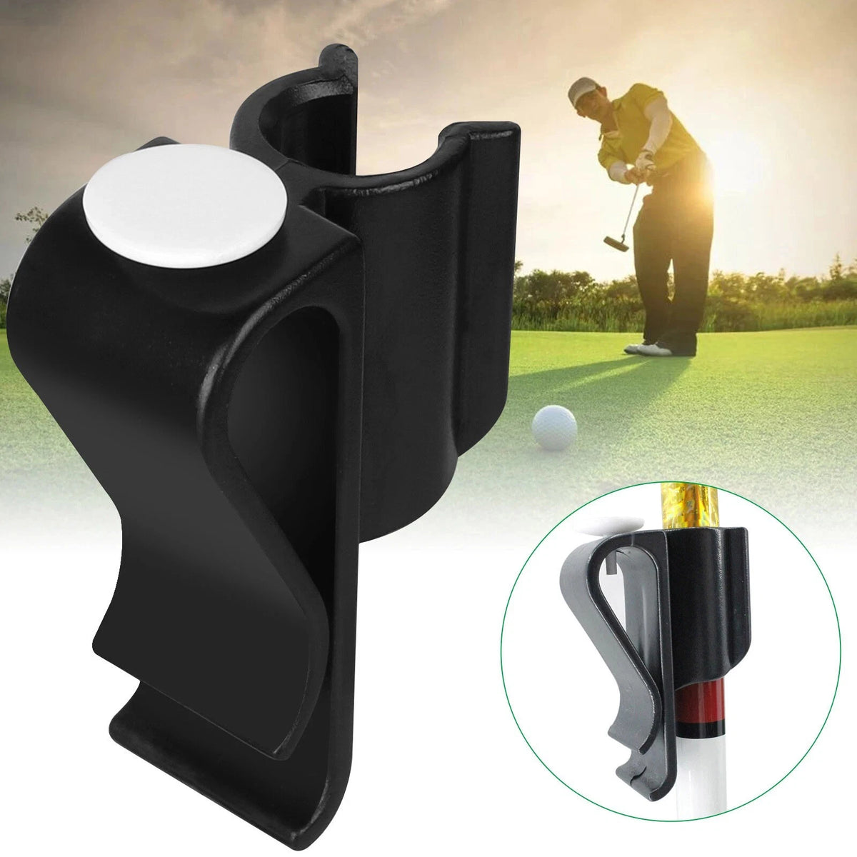 14pcs Plastic Golf Club Clip For Bag Putter Holder Iron Driver Ball Marker White