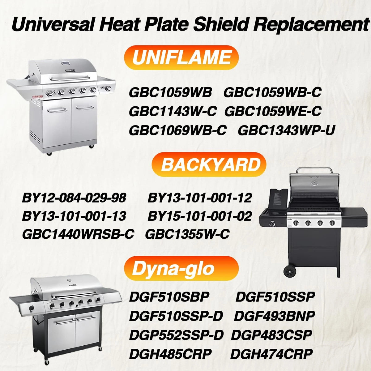15 Inch Grill Heat Plate Shield, Burner Cover 15" heat tent, black