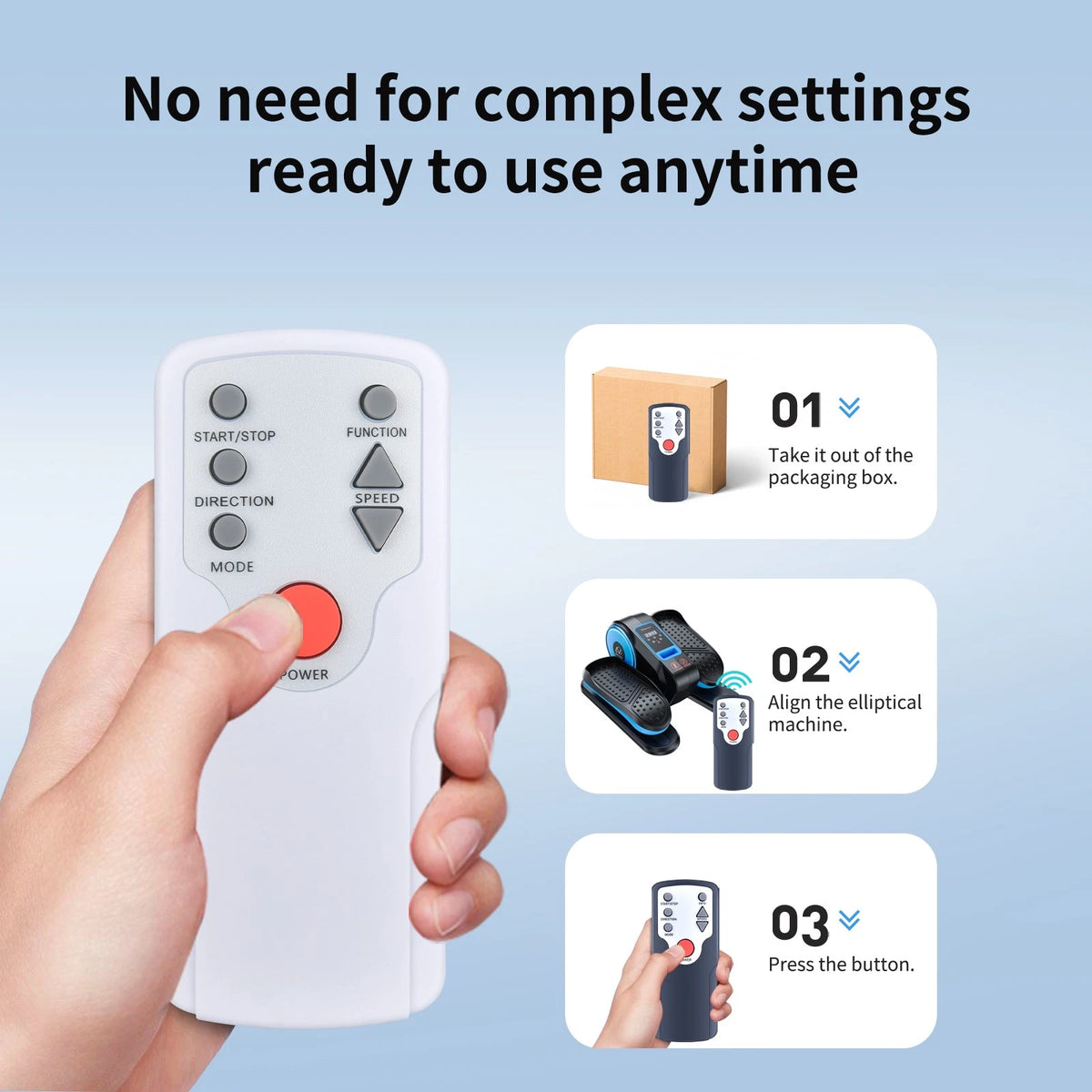 For ANCHEER Under Desk Elliptical Machine Replacement Remote Control
