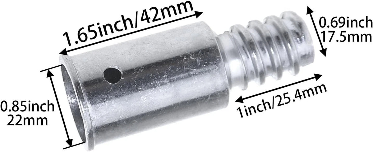 MEETOOT 2PCS 0.85inch/22mm Threaded End Replacement Repair Kit Metal Handle...