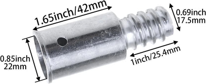 MEETOOT 2PCS 0.85inch/22mm Threaded End Replacement Repair Kit Metal Handle...