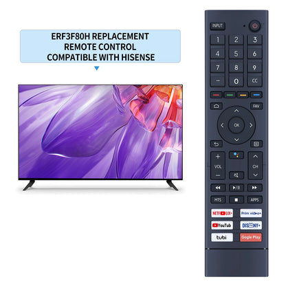 ERF3F80H Voice Remote Control For Hisense TV 55A53FUA 43A53FUA 50A53FUA