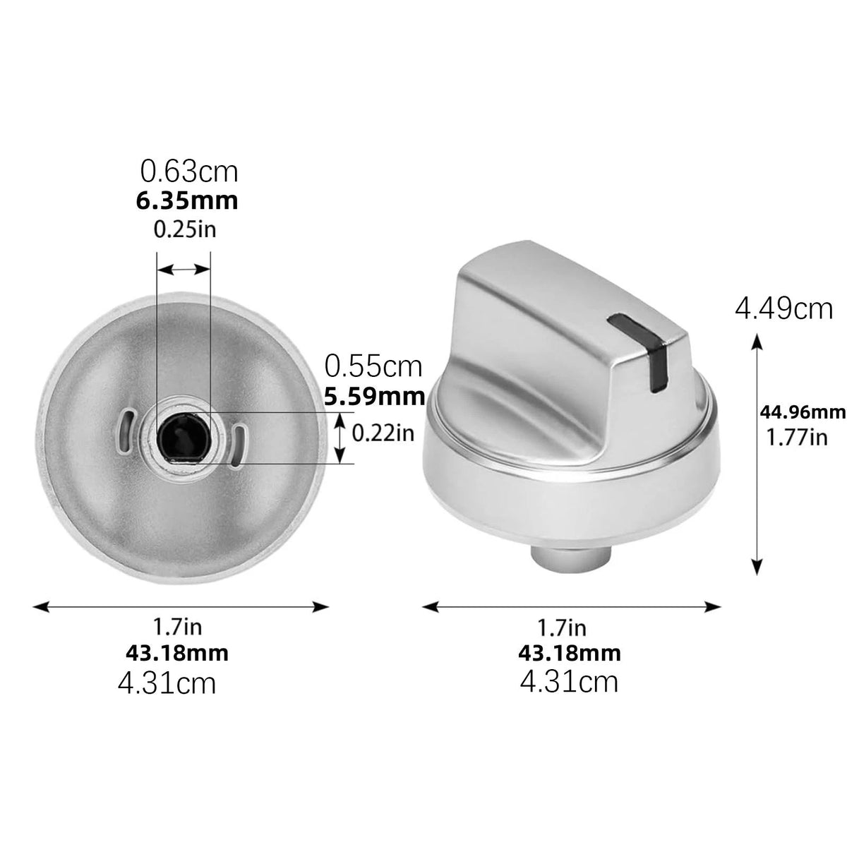 1PCS Stove Knob WB03X29354 For GE Replacement For PGP9030SL1SS, PGP9036SL1SS