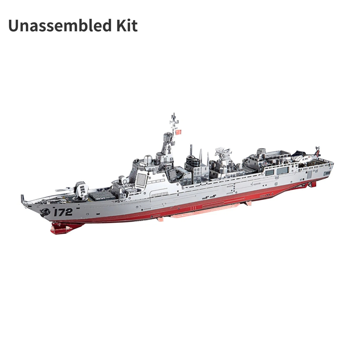 1/1000 052D Destroyer Ship Model Military Boat Unassembled DIY Collection Kit