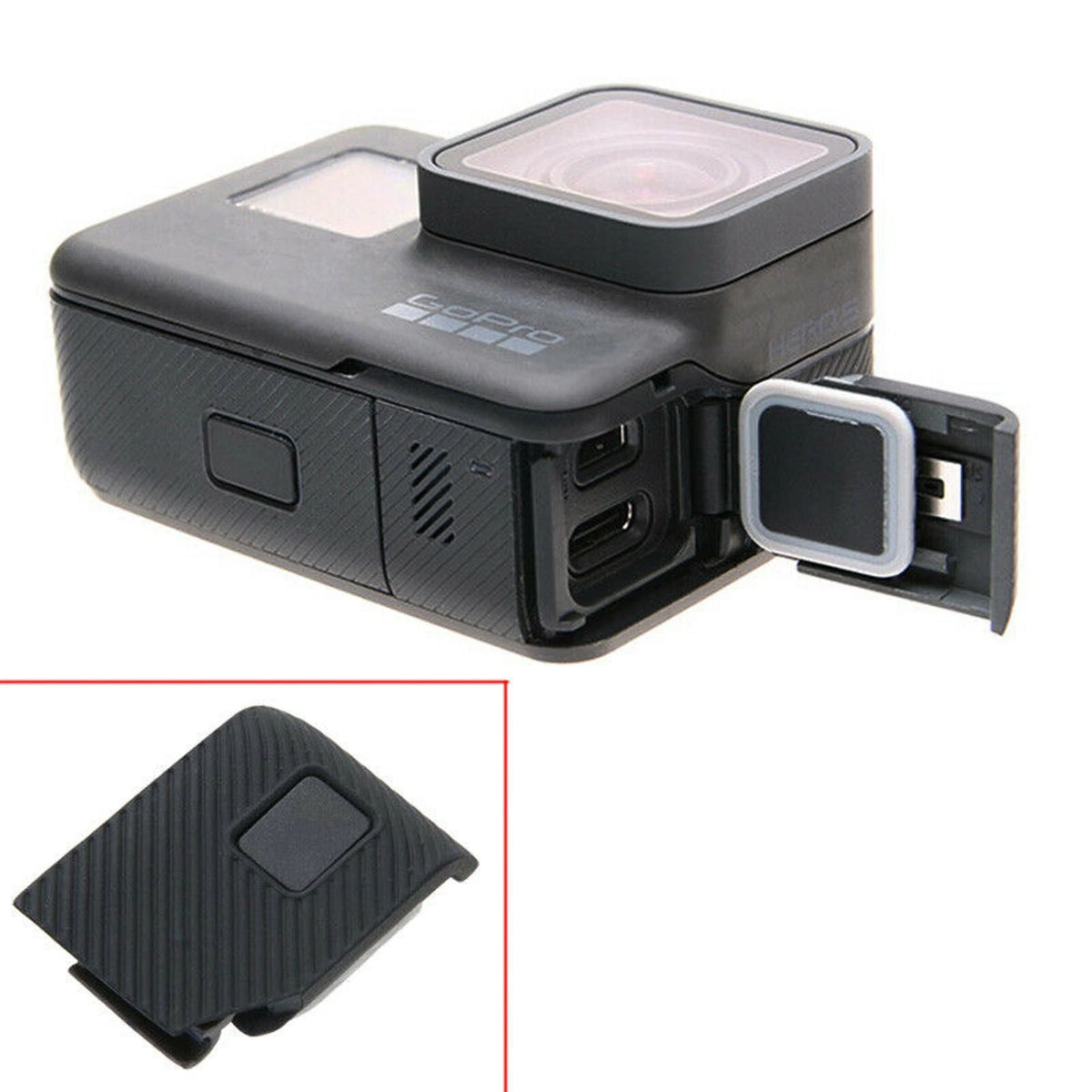 Side Cover Door USB-C Micro-HDMI Port Repair Parts For GoPro Hero5 Camera