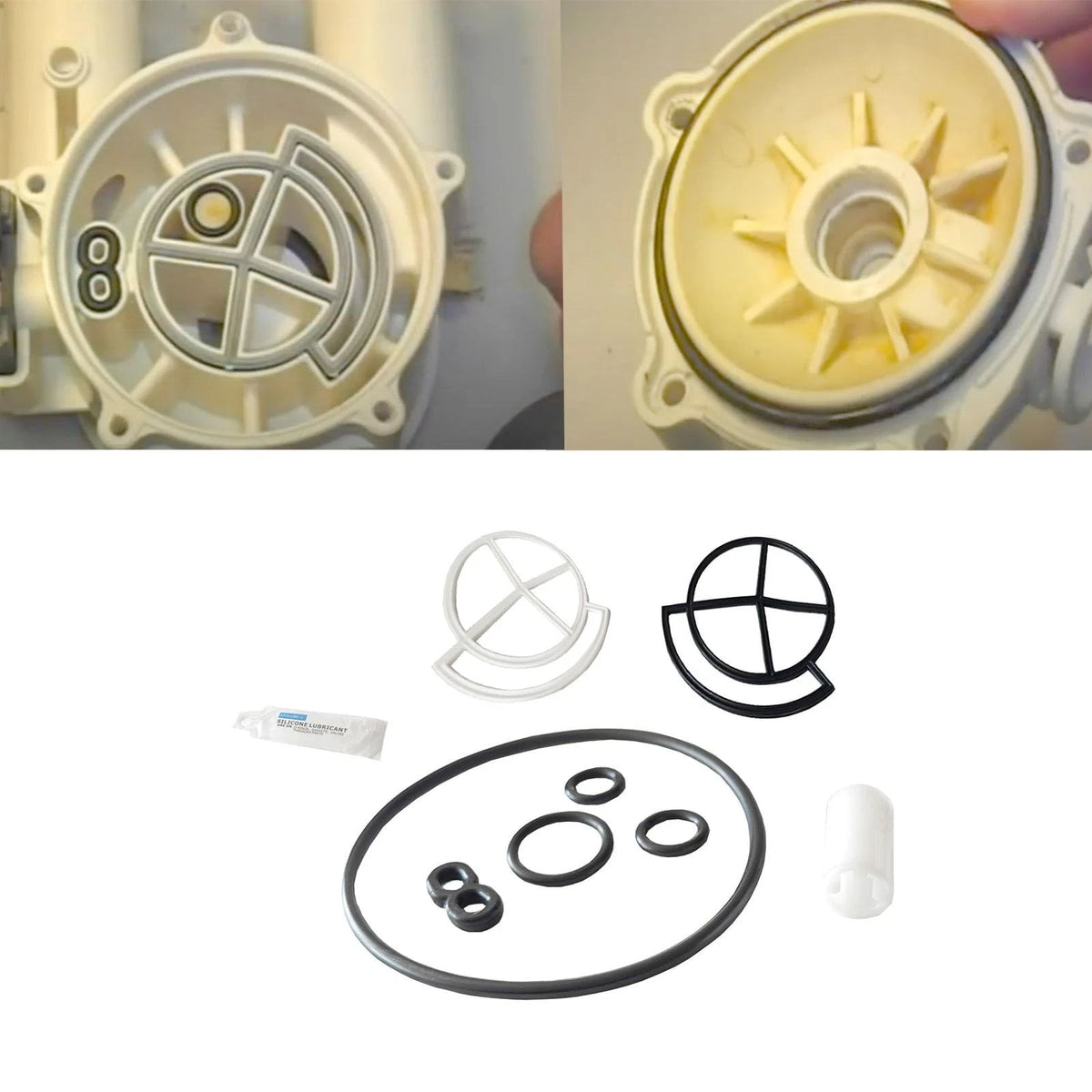 Fundyliue 7238468 Water Softener Seal Kit Replaces 7185495 (Only Black