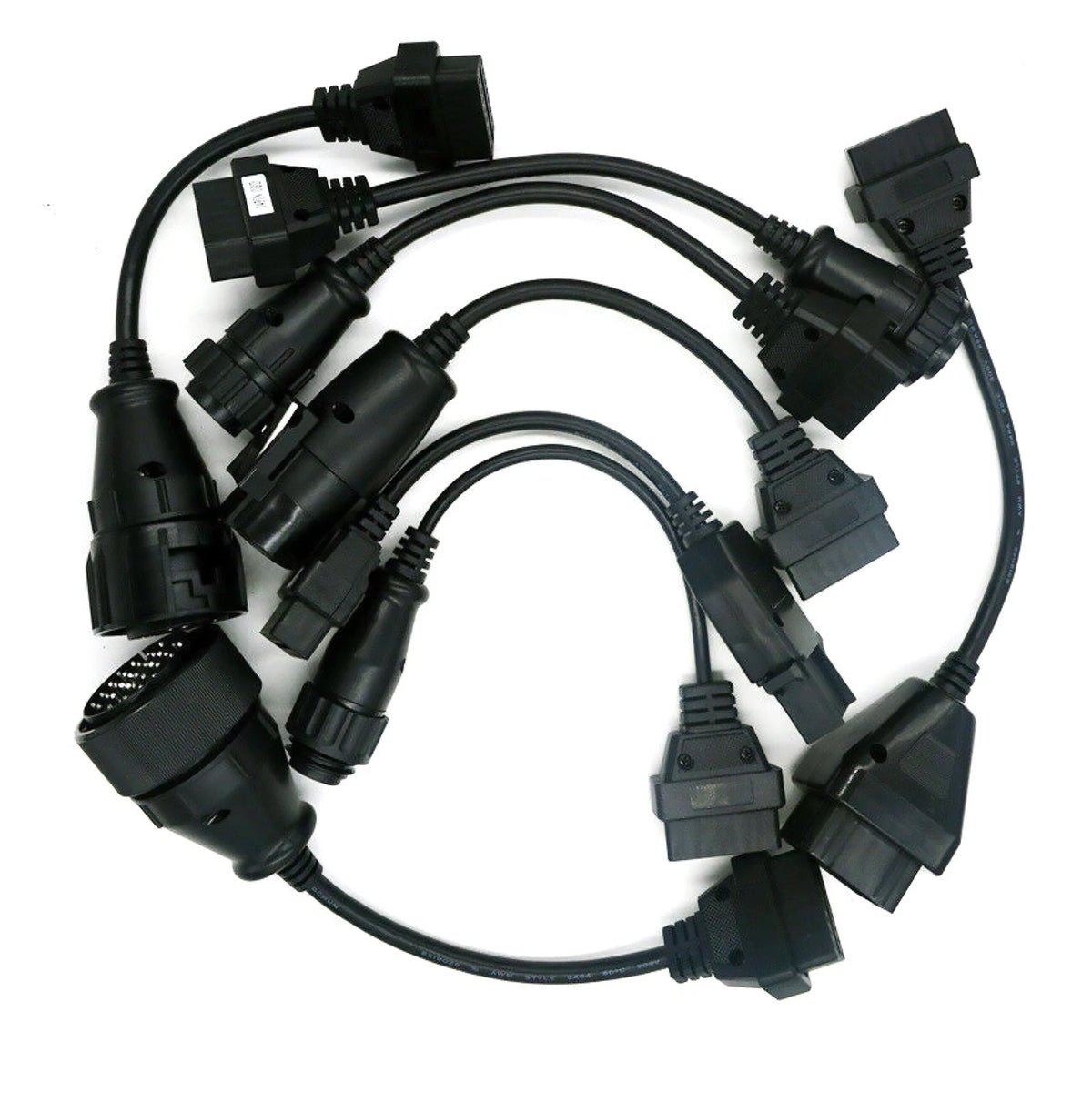 8 Pcs OBD2 OBDII Full Set Diagnostic Tool Adapter Truck Cables For CDP B9 C