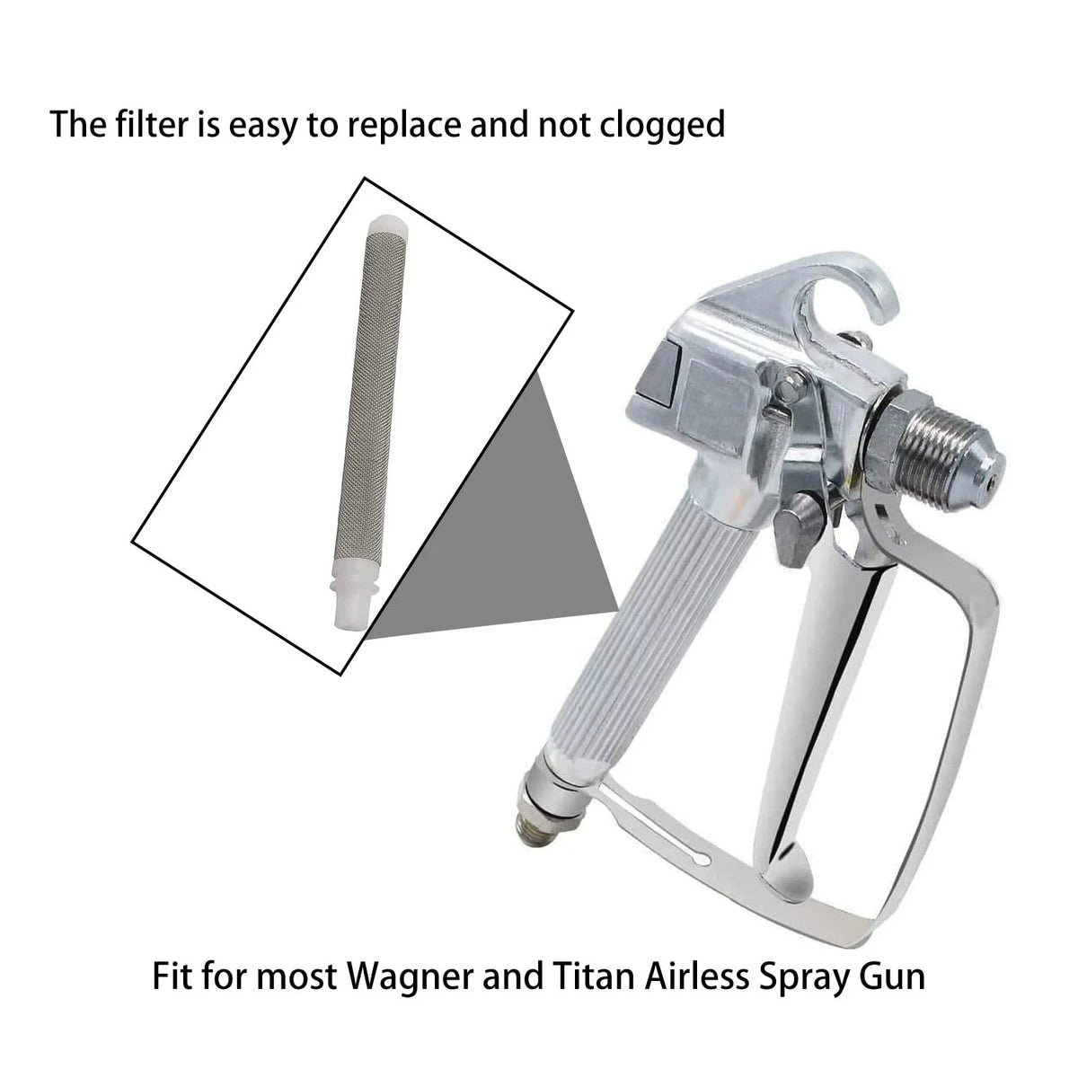YESHINDA 0089958 0154842 Airless Spray Gun Filter 50 Mesh Compatible White