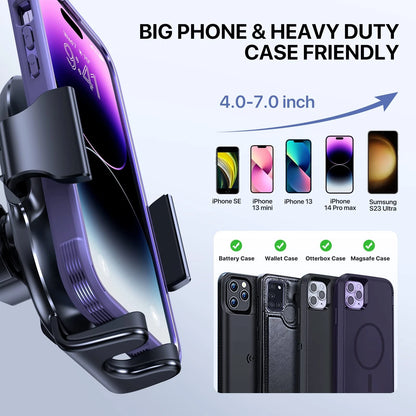 Miracase Upgraded Wider 2.44 pulgadas x 3.19 x 4.92 pulgadas, Black