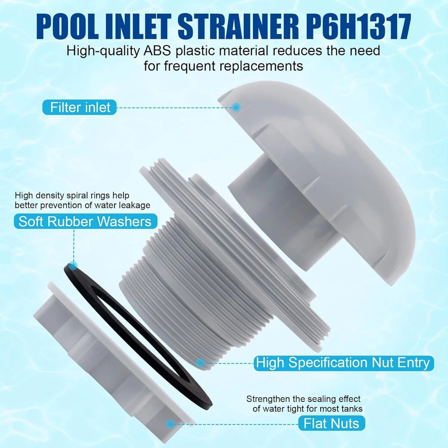 XT Pool Inlet Strainer P6H1317 Valve Attachment for Intex and for...