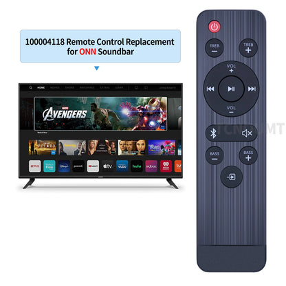100004118 Replacement Remote Control For ONN 32 Inch 2.1 Soundbar System