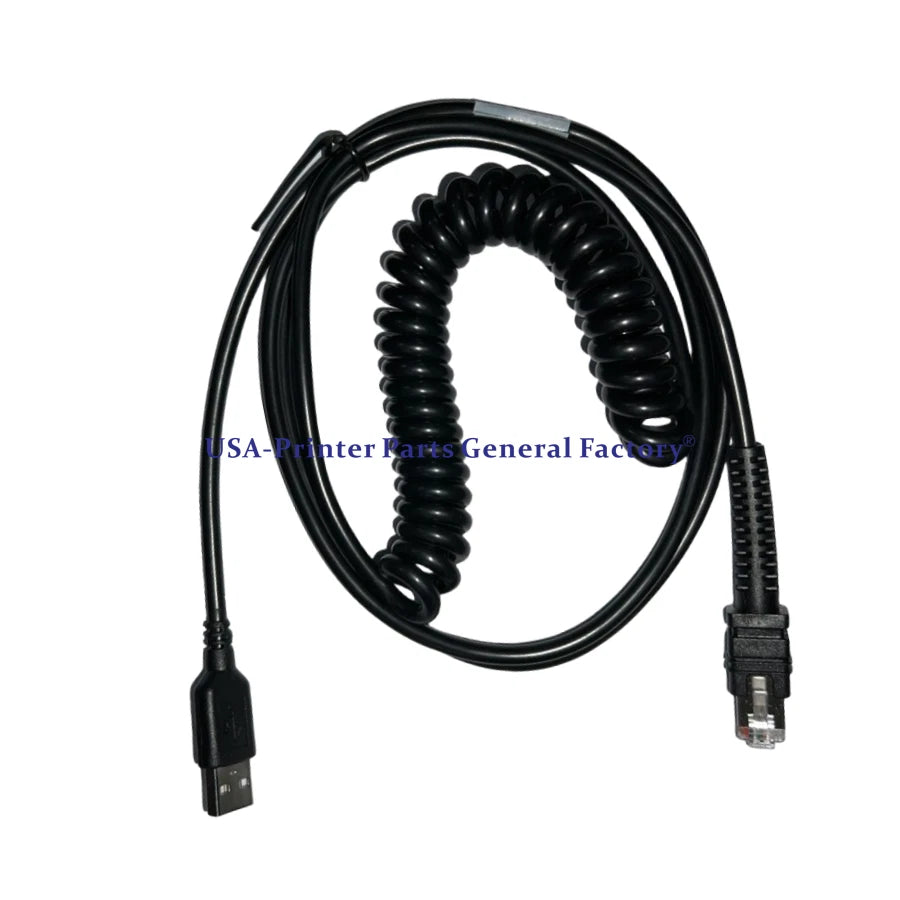 5Pc 9.8FT 3M coiled USB Cable Fits For Zebra LI3608 LI3678 DS3678 DS3608 Scanner
