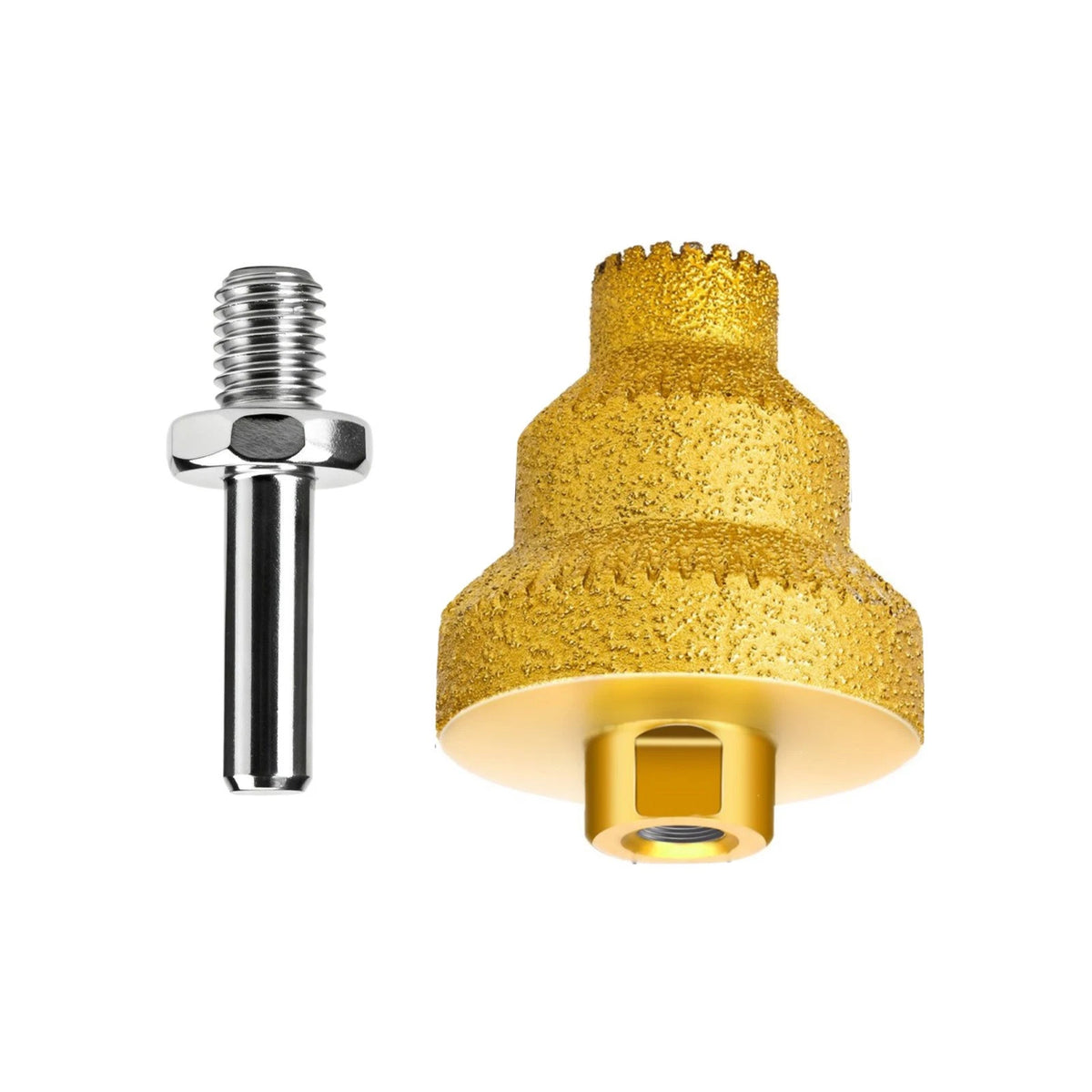 Gold Diamond Coated Step Drill 20/35/50mm for Quartzite Microcrystalline Stone