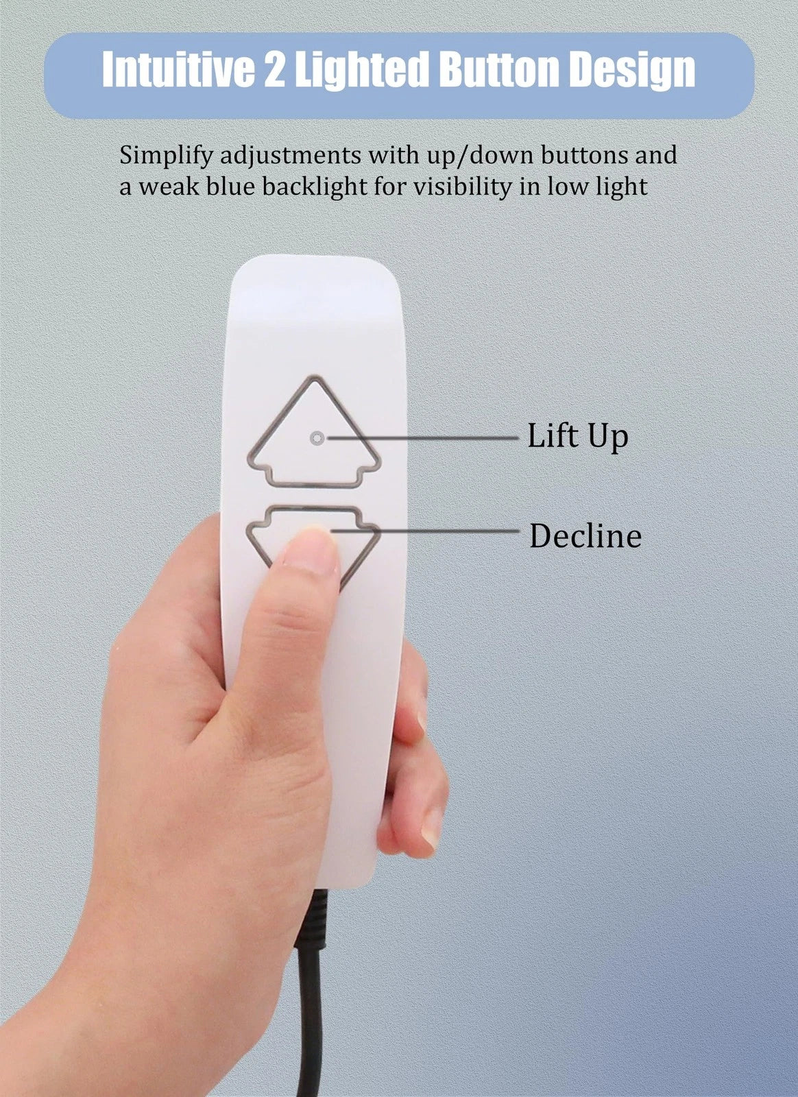 Fresayerd Lift Chair Remote Replacement, 5 Pin 2 6X1.6X1 Inches, White
