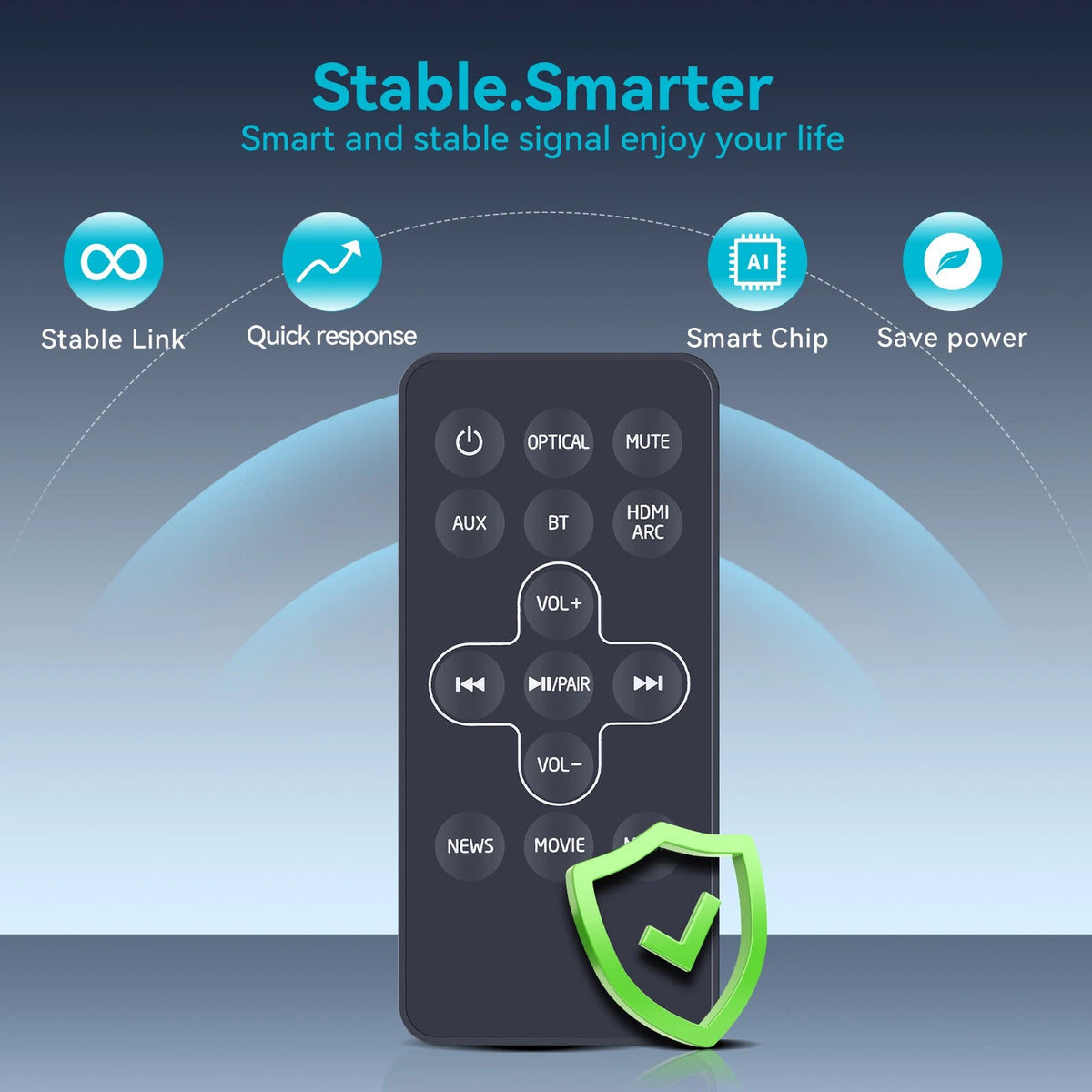 Remote Control For Medion P64150 2-in-1 convertible Bluetooth TV Soundbar