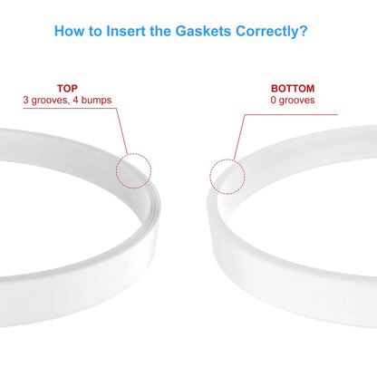 5 Pack Rubber Gaskets 3.94 inch Gaskets, 5 PCS (3.94 Inch Gaskets)