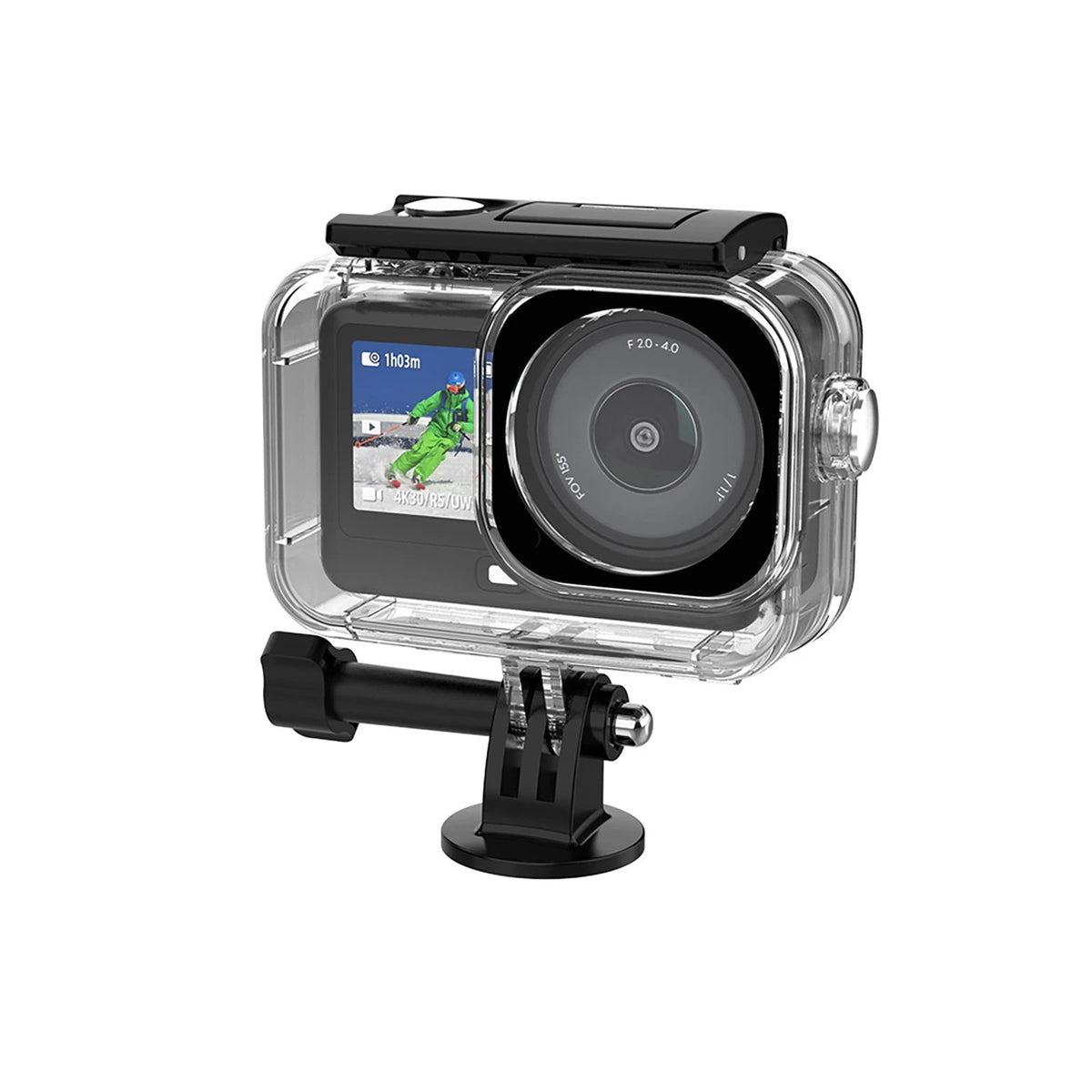 Waterproof Case for DJI Osmo Action 6 with Optical Lens Cover Anti Fog Inserts
