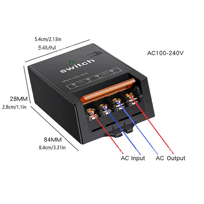 1.5KM Long Range 2CH RF Wireless Remote Control Switch Transmitter+Receiver Kits