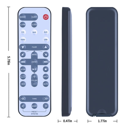 WY92700 Remote Control For Yamaha Micro CD Receiver TSX-112 TSX-112ML TSX-112BL