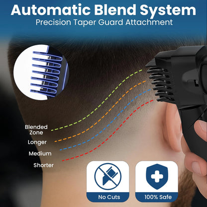 247 Groomed Self Haircut Kit for Men – Electric Hair Trimmer Black