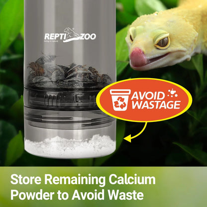 REPTI ZOO Reptile Cricket Calcium Powder Mixer, Keeper Shaker for...