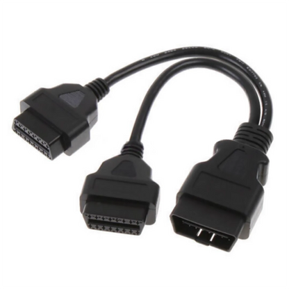 OBD2 OBDII Splitter Extension Cable 16pin Male to Dual Female Y Cable Tool Part