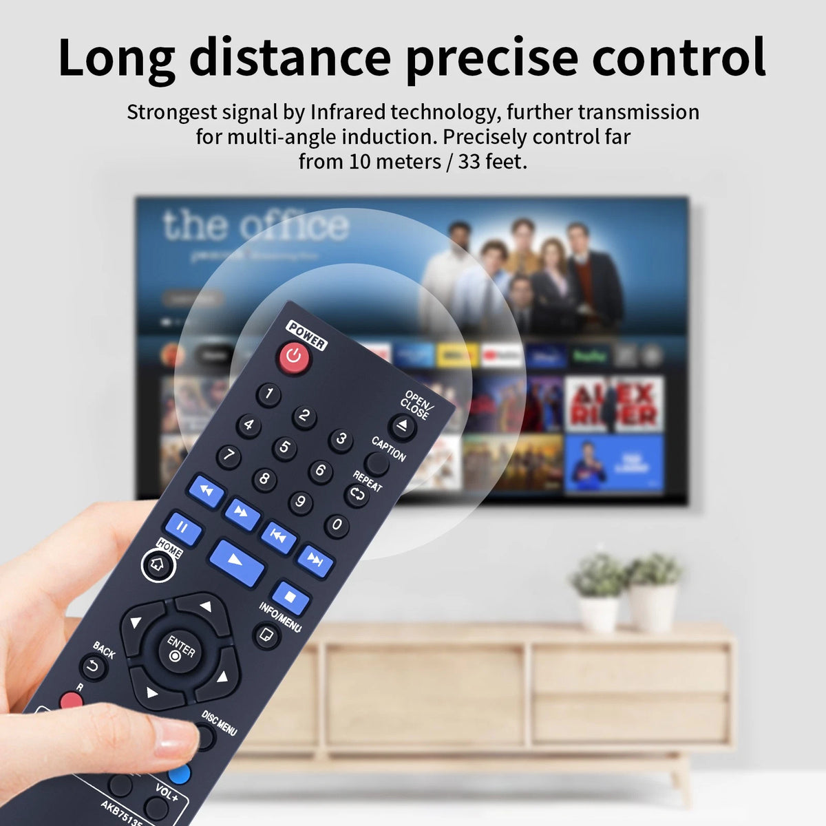 AKB75135401 Remote Control For LG DVD Player UBK80 UP870 UP875 BPM35 BP175