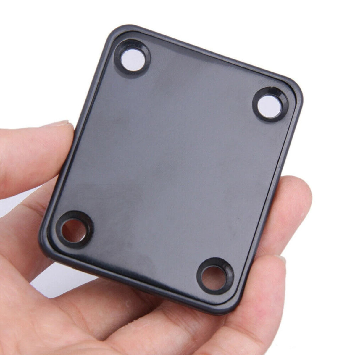Black Electric & Cigar Box & Jazz Bass Guitar Neck Plate with 4 Screws E